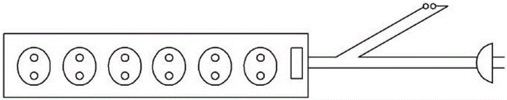 Wire finishing box integrated multi-plug socket