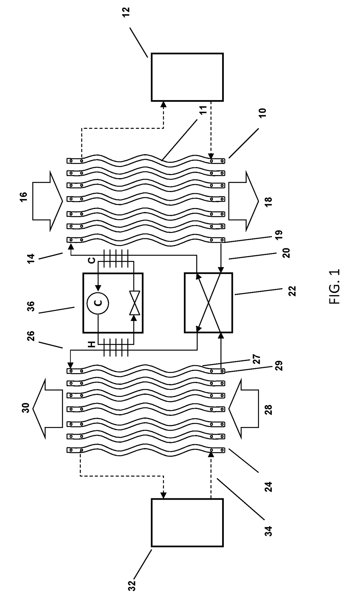 Desiccant air conditioning systems with conditioner and regenerator heat transfer fluid loops