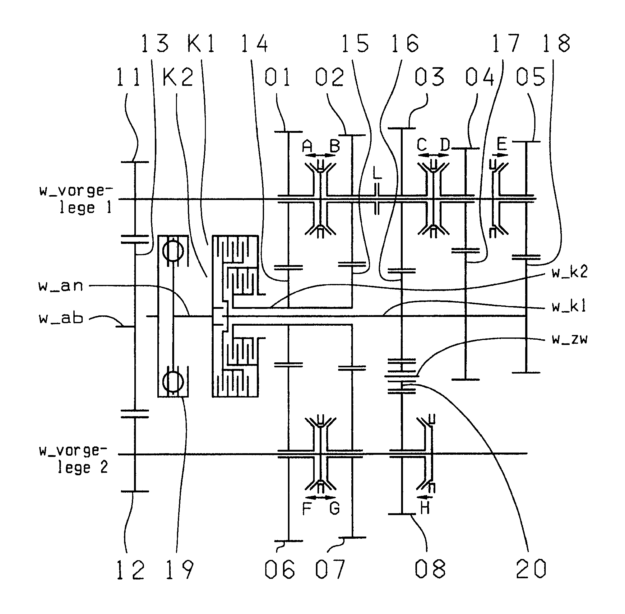 Dual clutch transmission