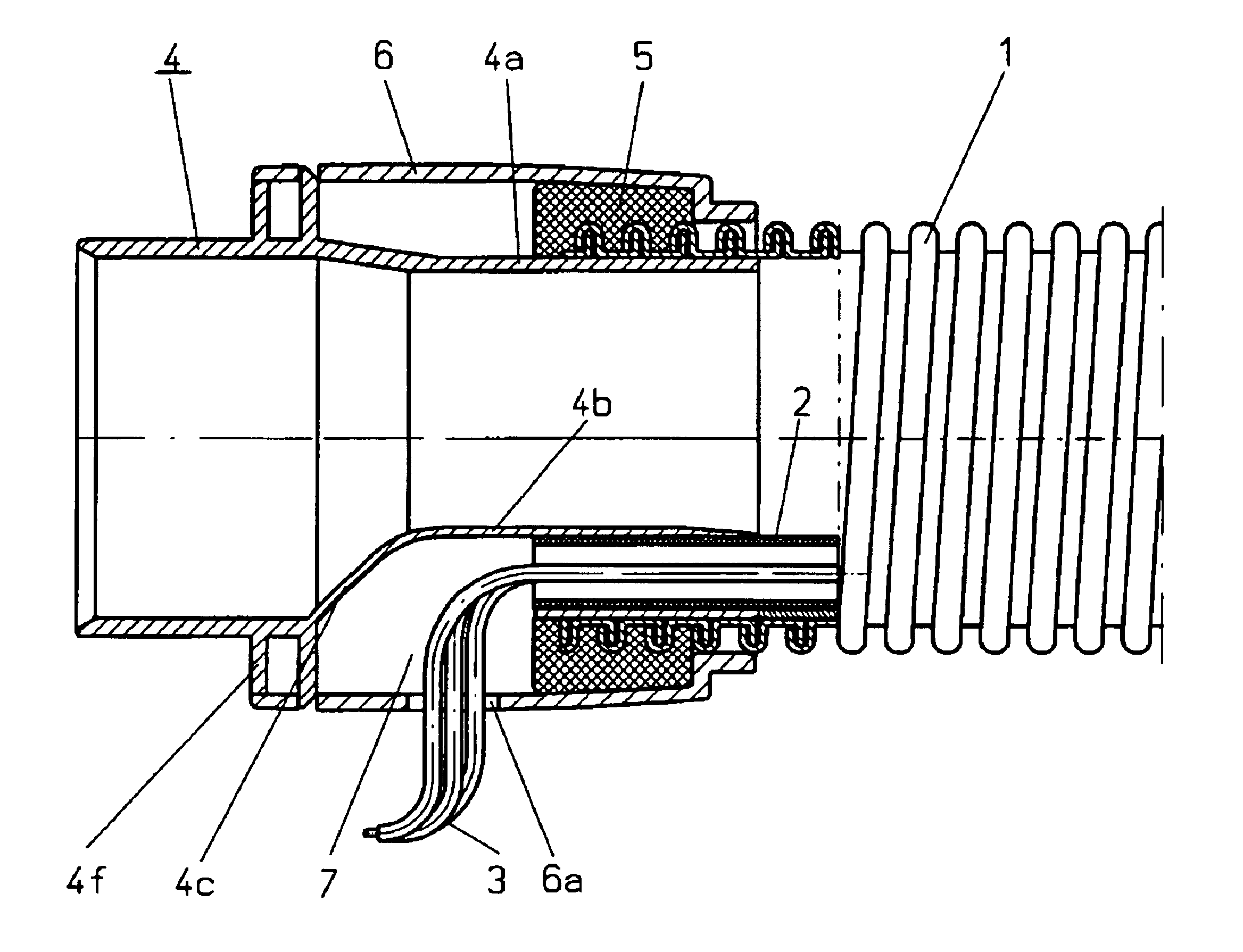 Vacuum cleaner hose with a connection sleeve