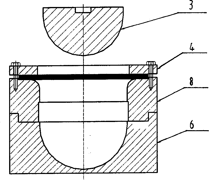 Titanium alloy spherical shell superplastic shaping method