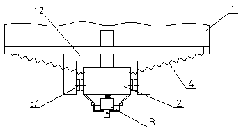 Quick connection mechanism between field seeder and walking machinery