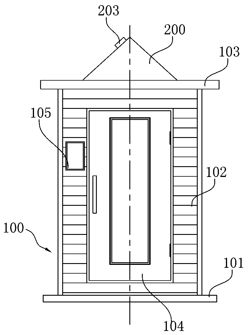 Thermotherapy box structure and hydrogen thermotherapy device