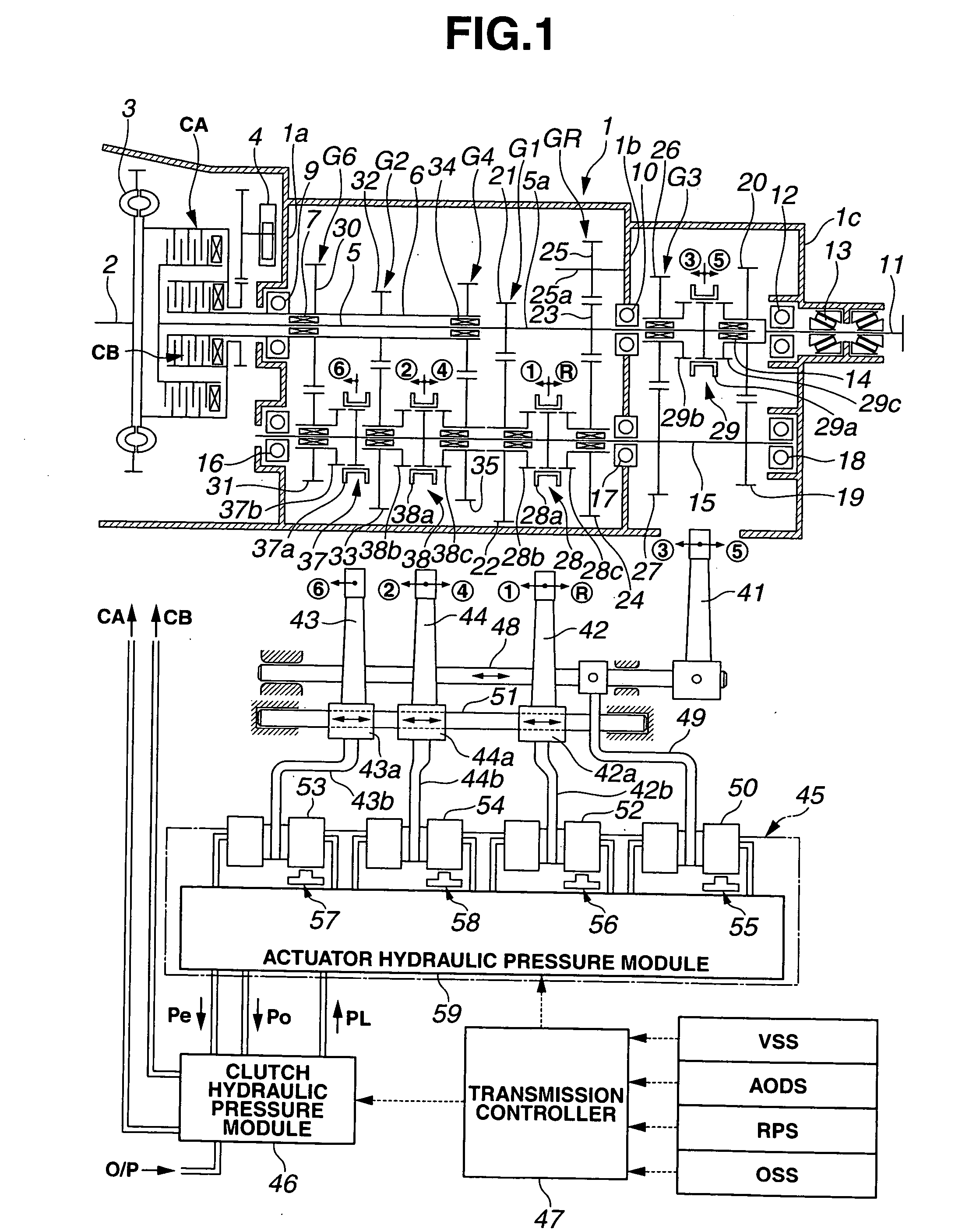 Shift position sensor of automated manual transmission