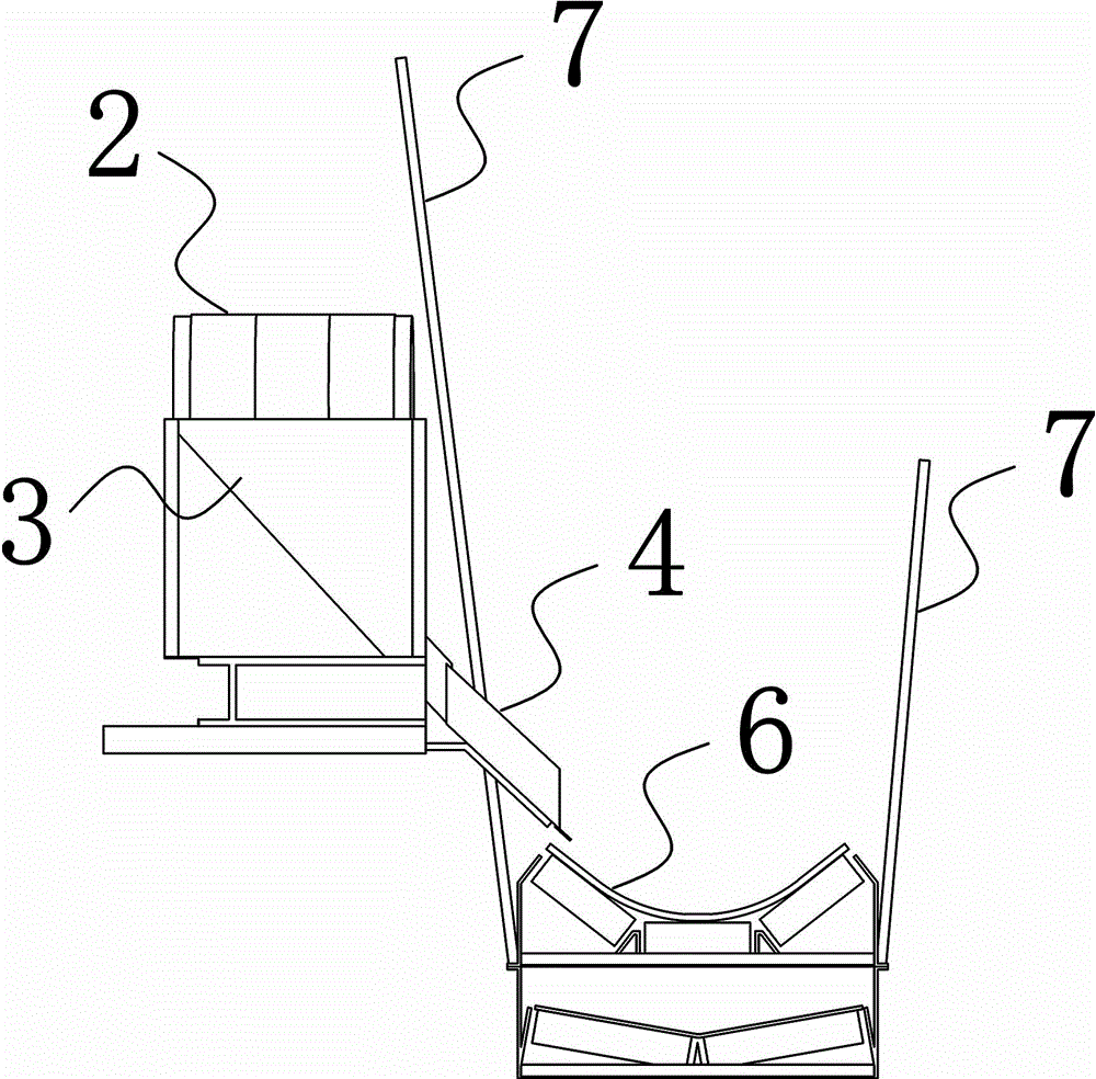 Construction waste slag removing system and method for open type heading machine