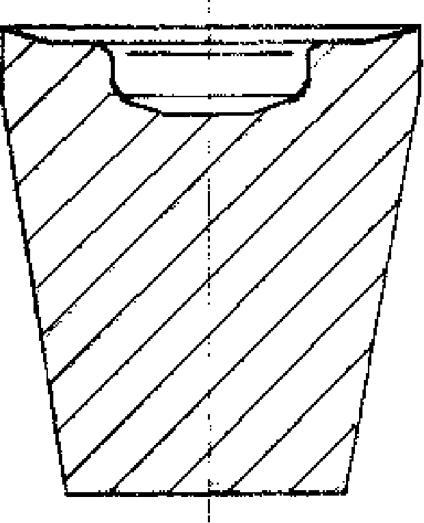 Anchor clipper through hole type workblank cold pressing technique