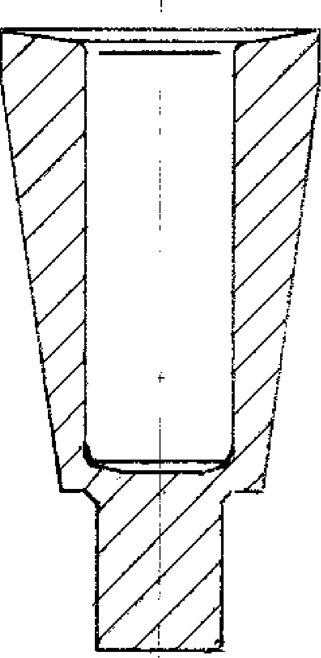 Anchor clipper through hole type workblank cold pressing technique