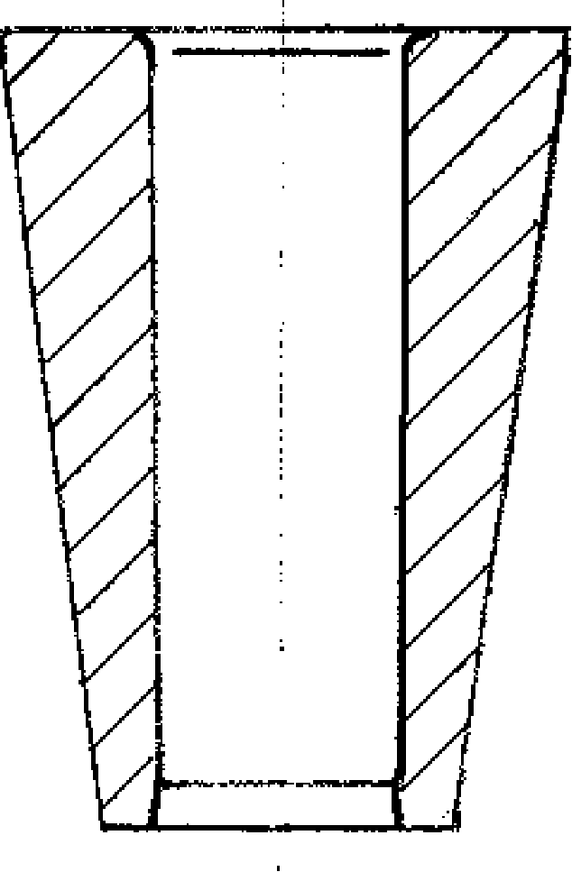 Anchor clipper through hole type workblank cold pressing technique