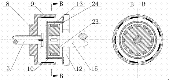 Remote intelligent speed control axial asynchronous magnetic coupling and speed regulating method