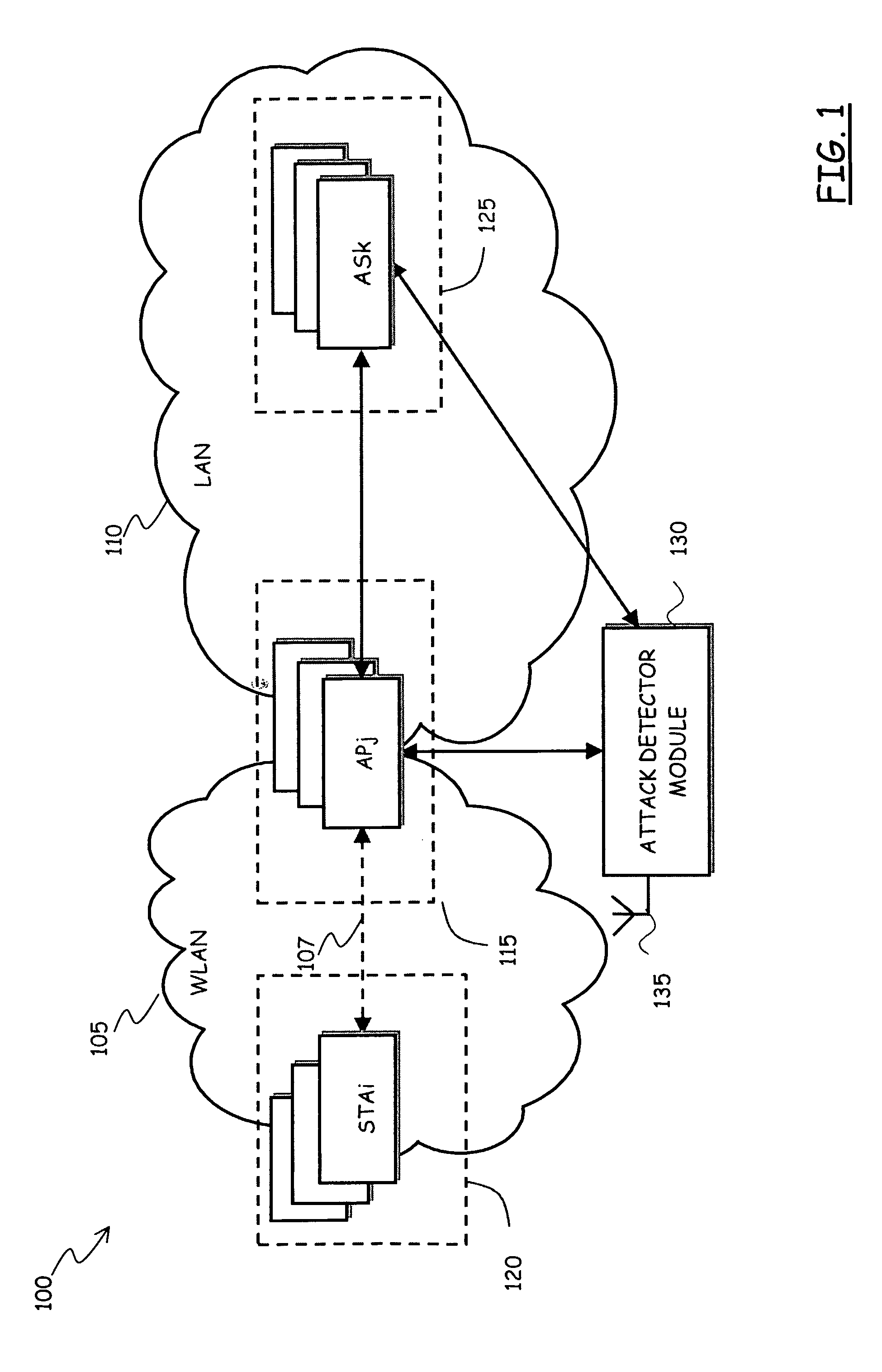 Method and system for detecting attacks in wireless data communications networks