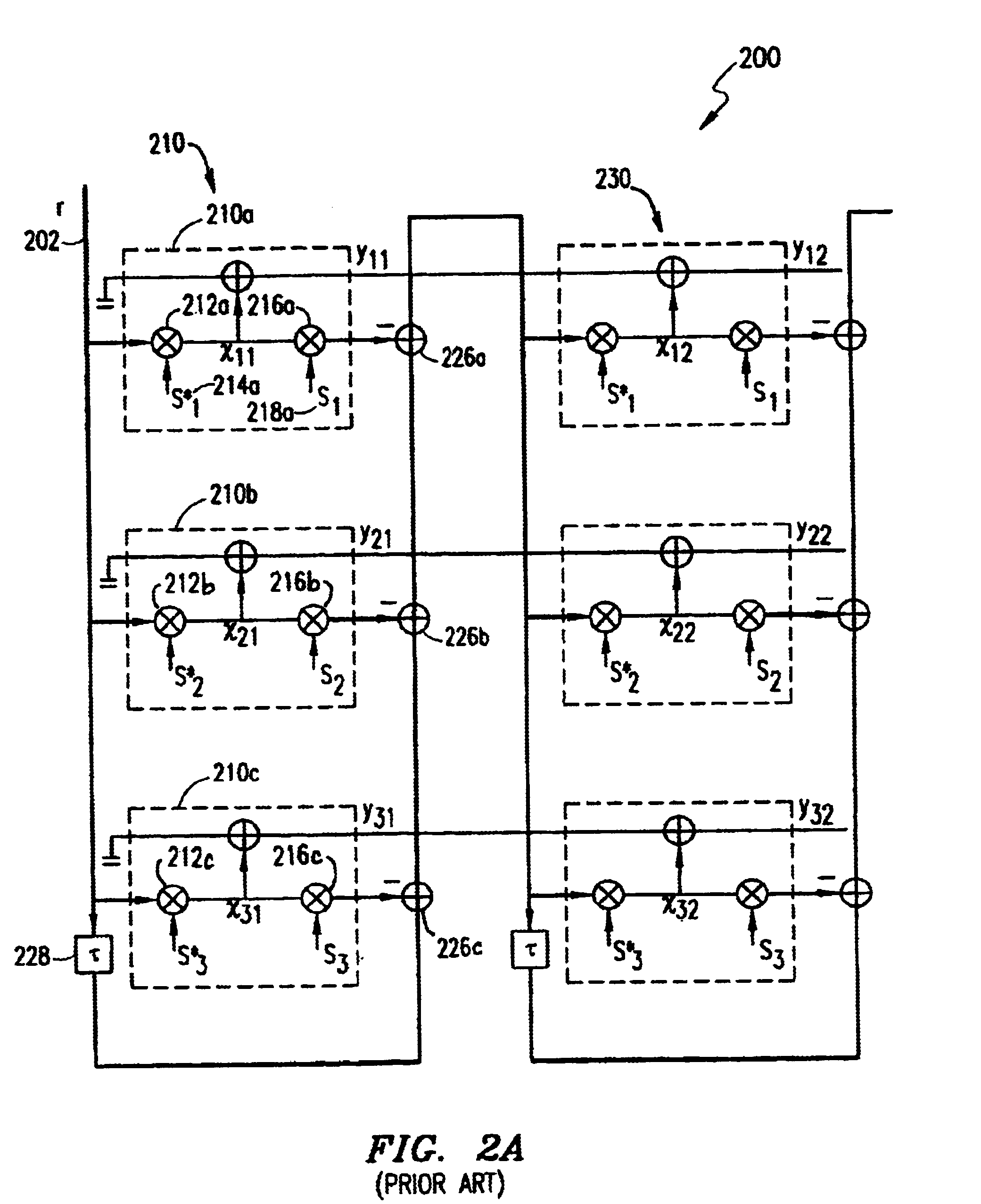 Reduction of linear interference canceling scheme