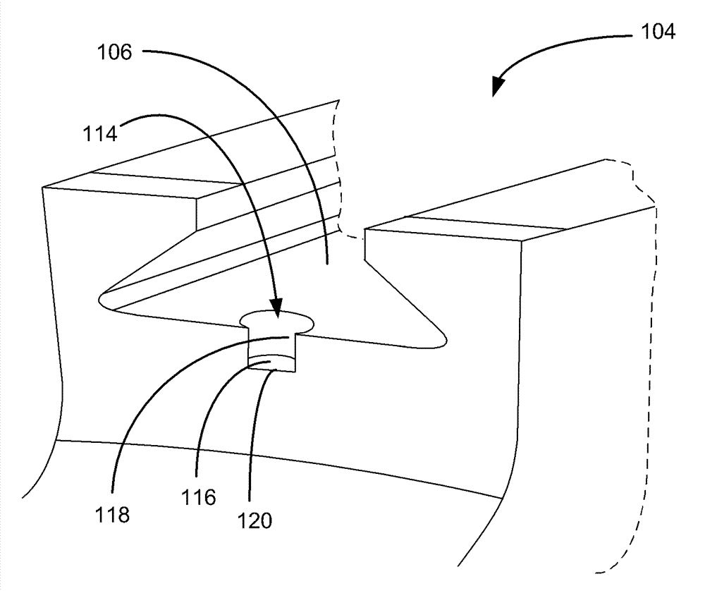 Replaceable staking insert assembly and corresponding method