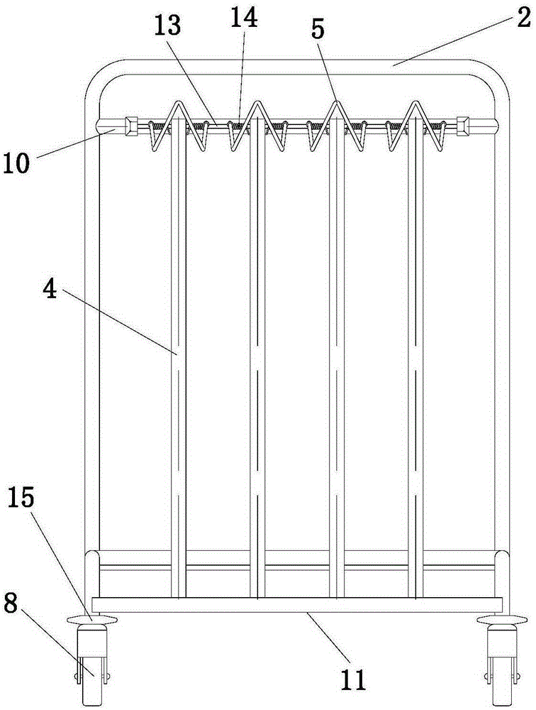 Medical wrapping cloth trolley