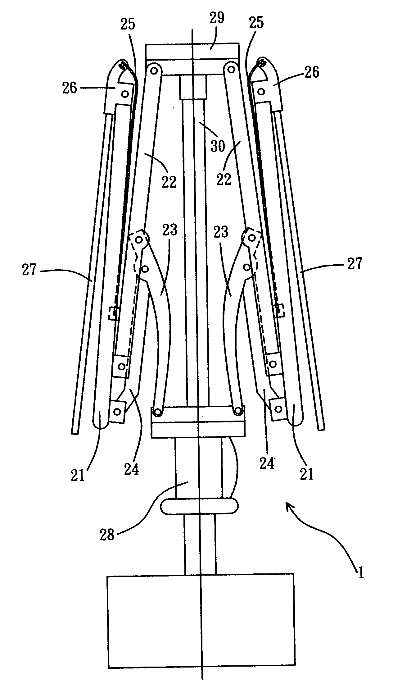 Umbrella frame