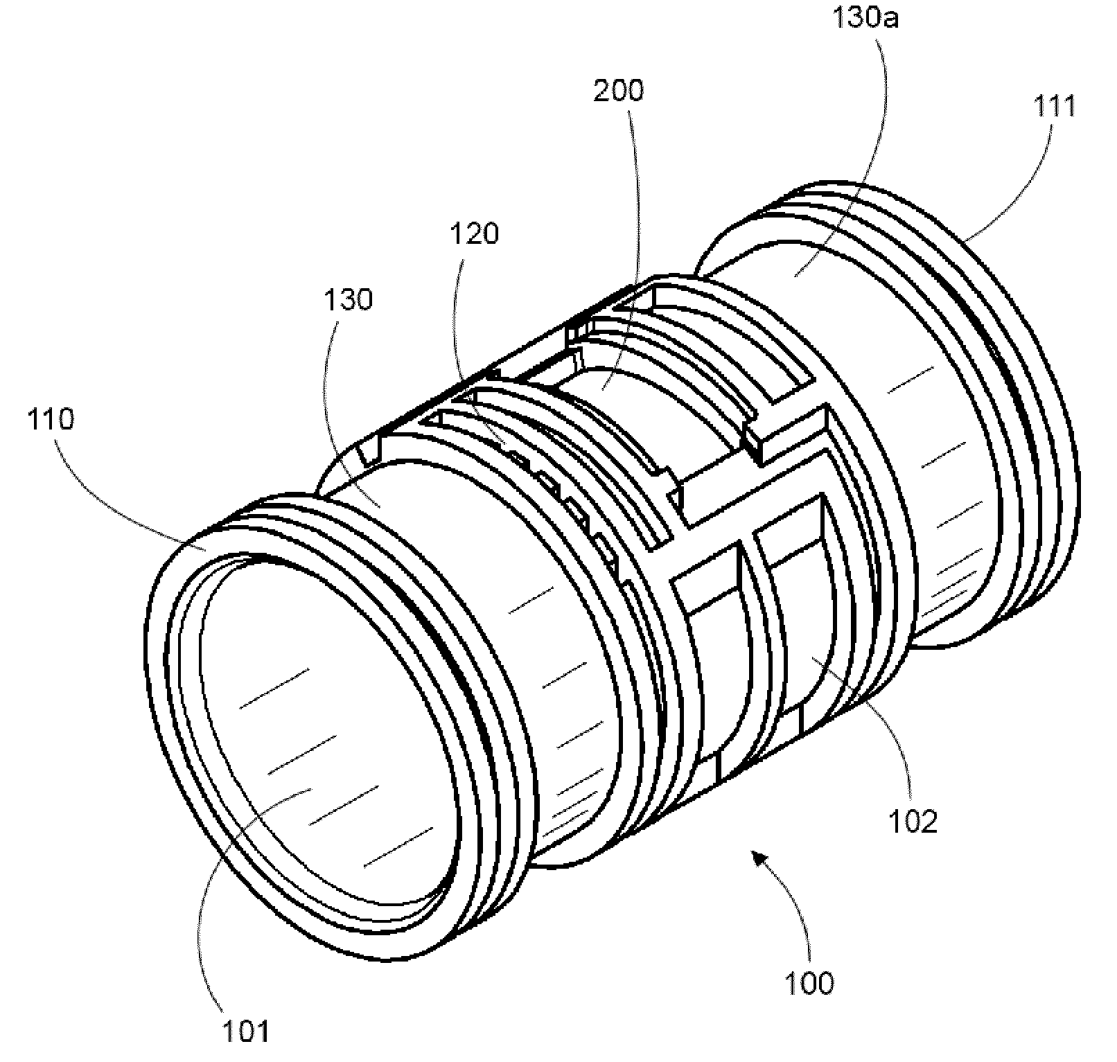 Internally pressure compensated non-clogging drip emitter