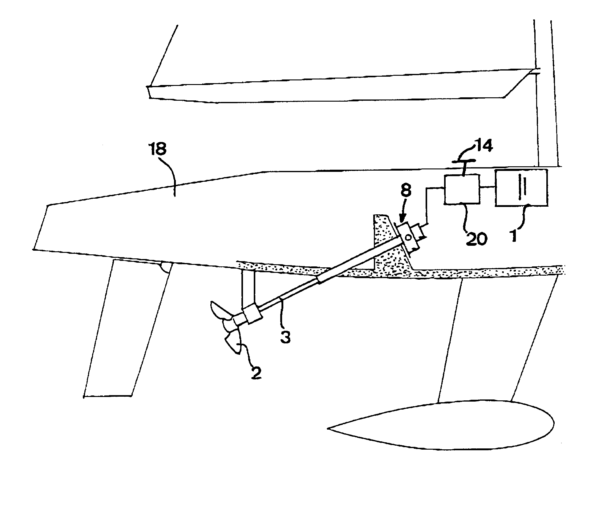 Device for charging at least one electrical battery on board a boat