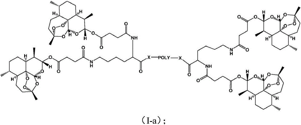 Application of polyethylene glycol artesunate in preparation of anti-pulmonary fibrosis medicine