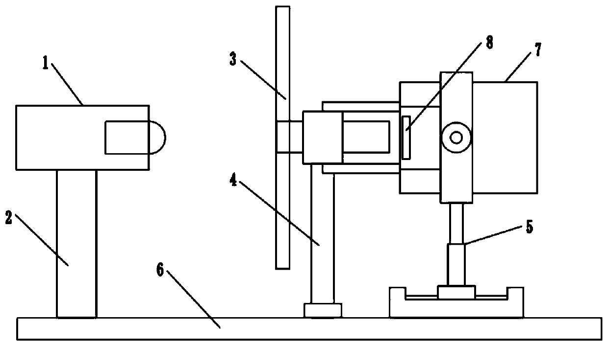 Method and device for detecting deviation degree of camera image plane in vertical optical axis direction