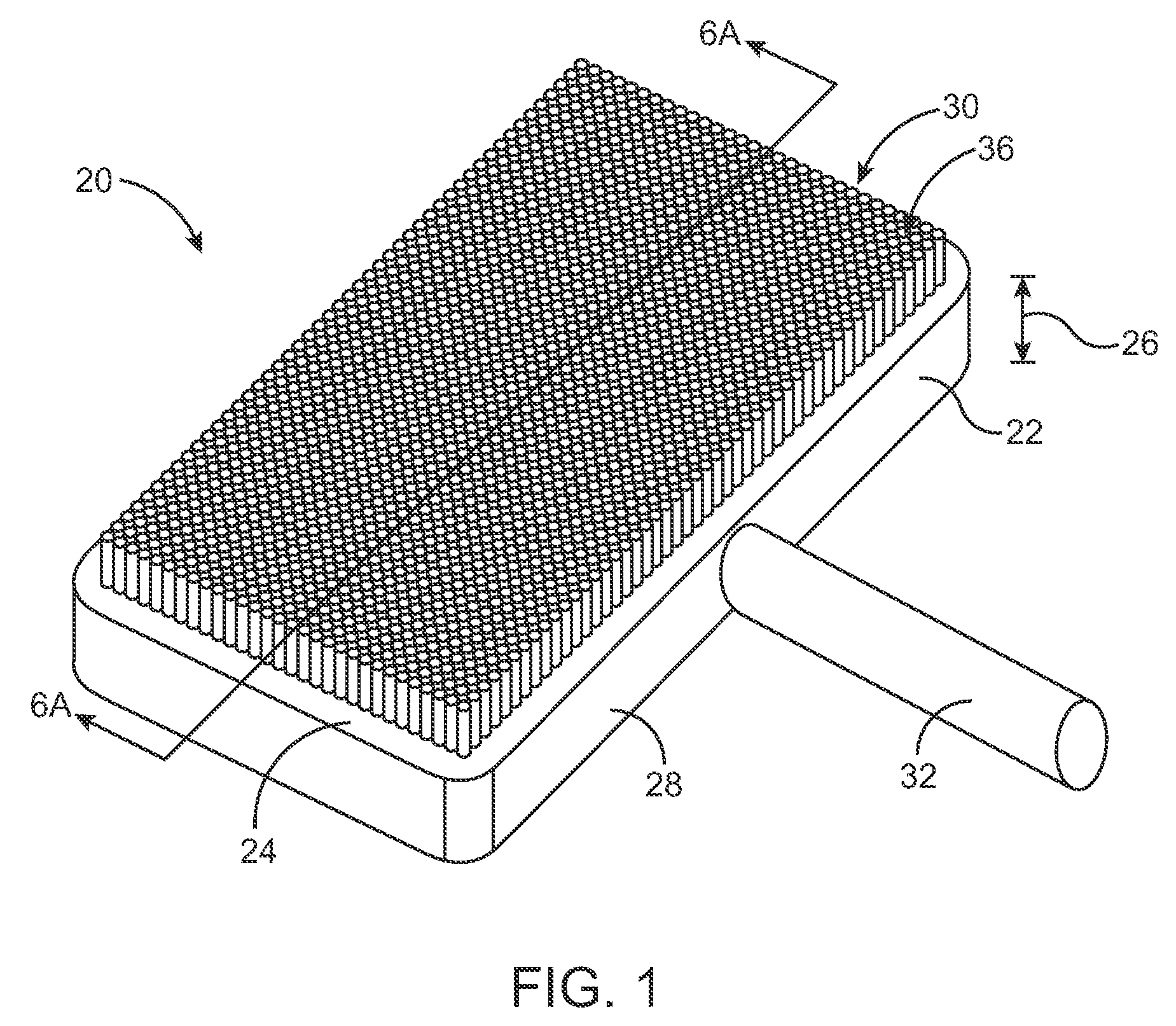 Noble metal electrodes with nanostructures