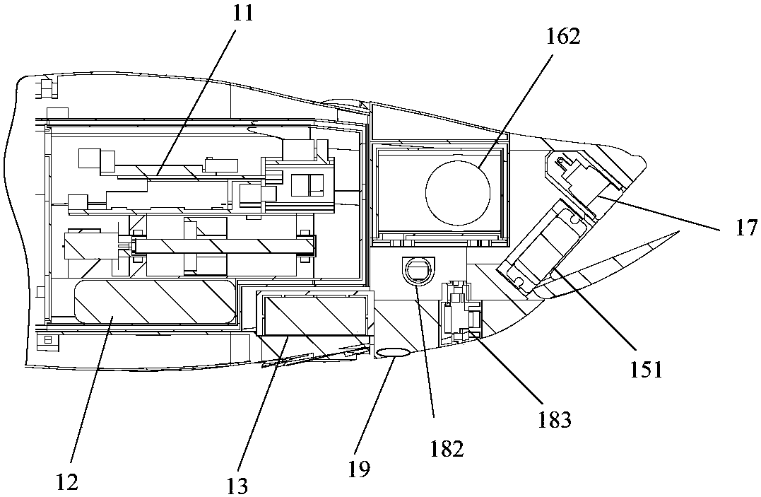 A fish head mechanism of a bionic intelligent robot fish