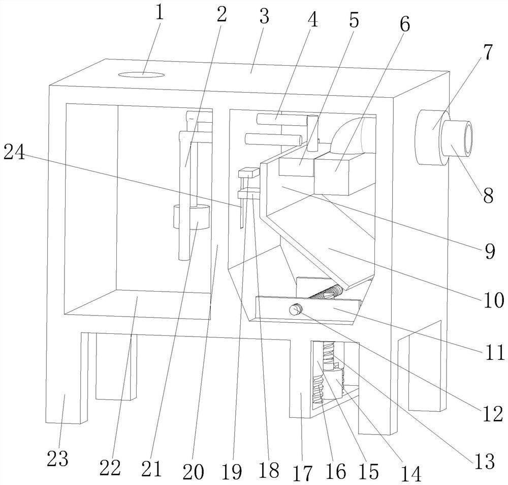 Mining dust falling and suction device