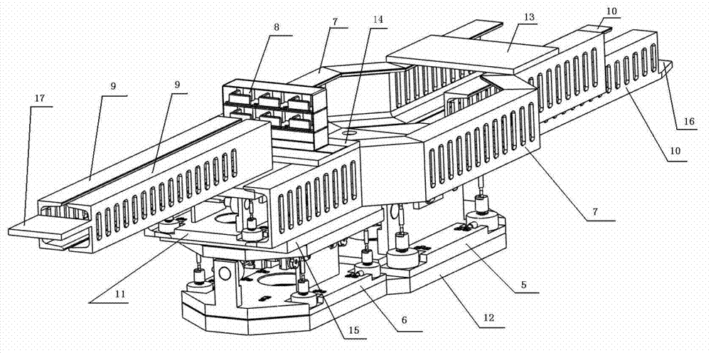 Recyclable airplane model experimental facility capable of changing appearance and parameter