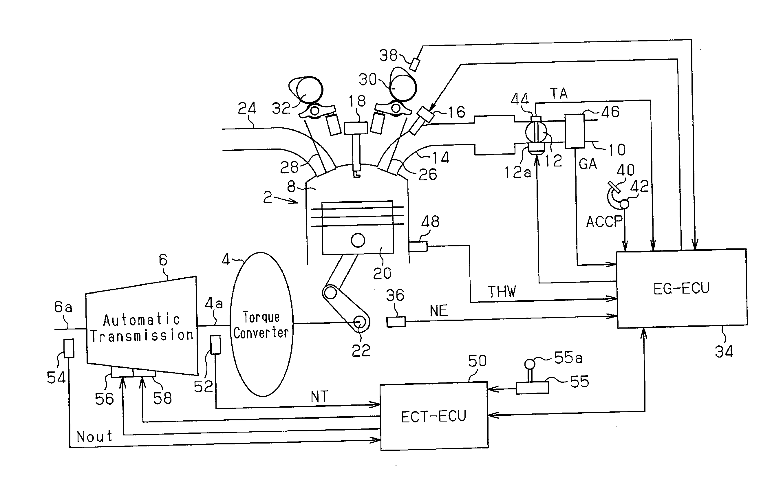 Assumption torque setting device, automatic transmission controller, and method for learning internal combustion engine delay model