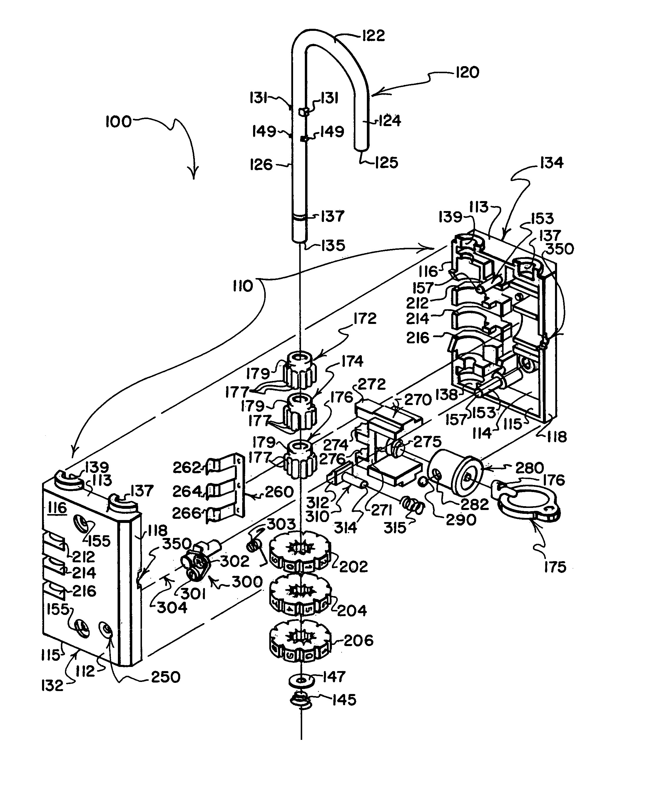 Combination and key operated padlock with indicator