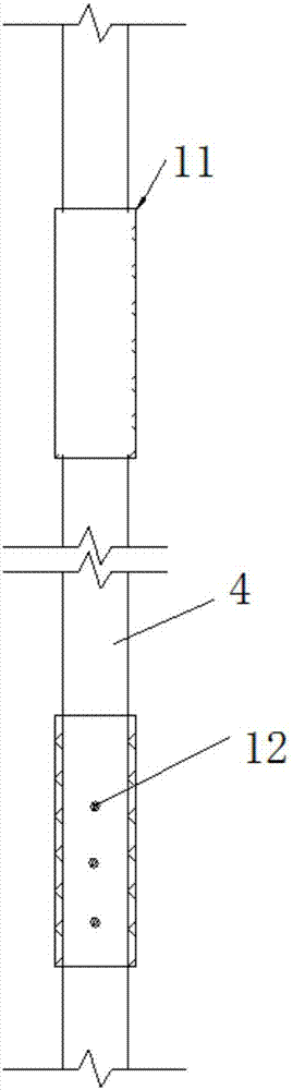 Support row pile construction method for closing and water stop of deep foundation pits