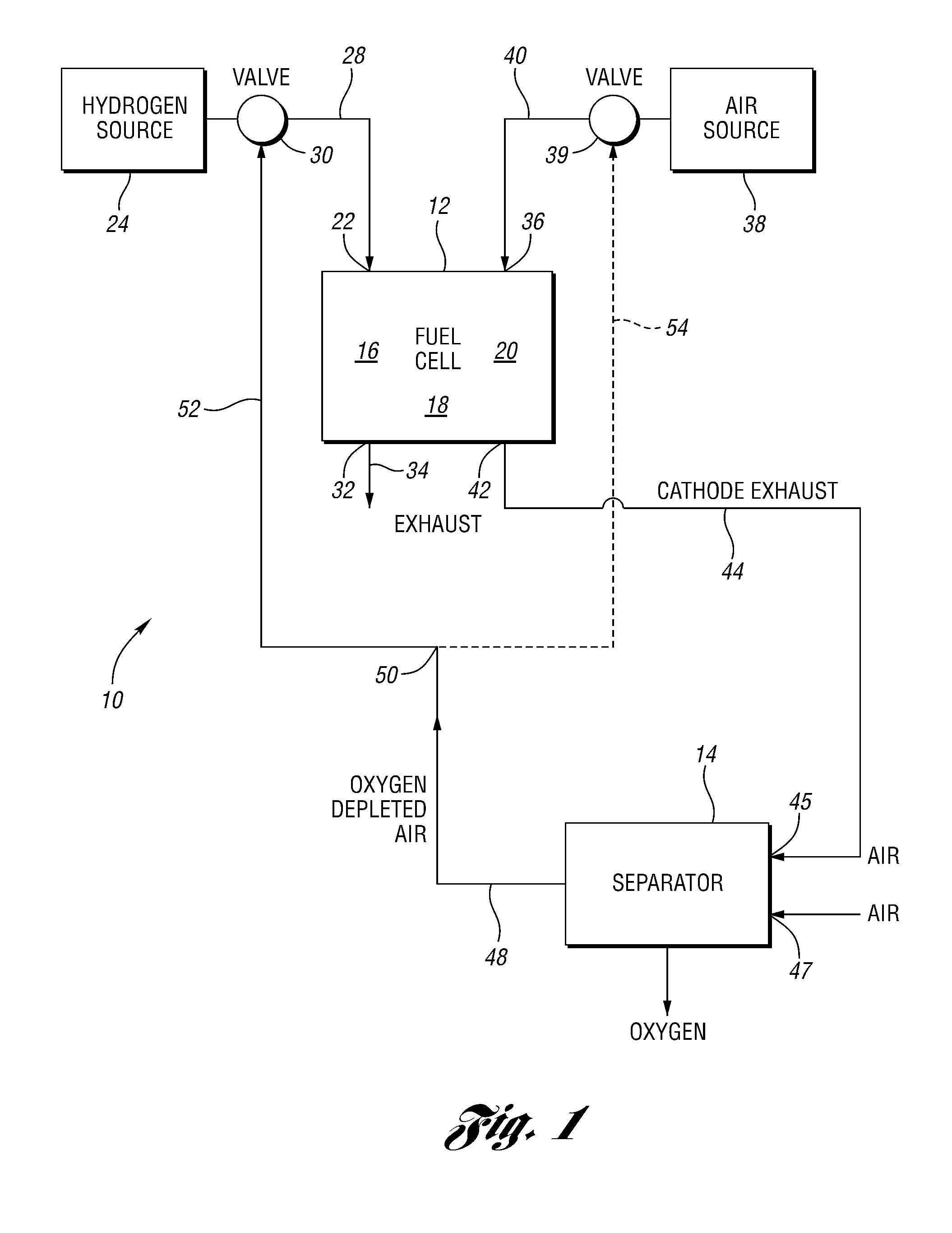 Oxygen removal systems during fuel cell shutdown