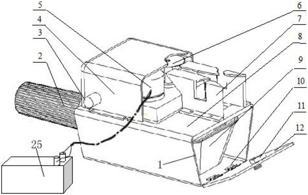 Shear type wolfberry picking machine