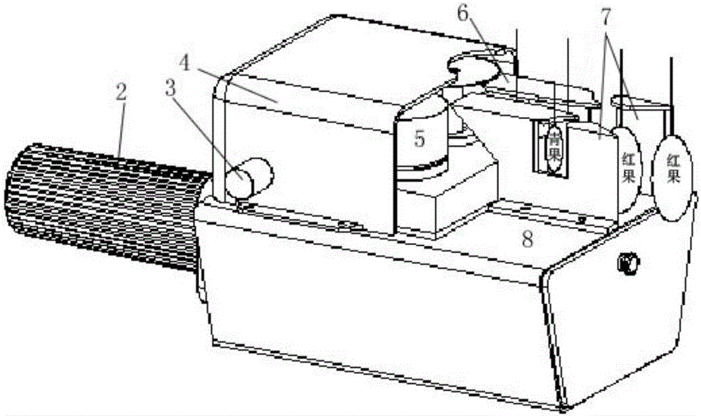 Shear type wolfberry picking machine