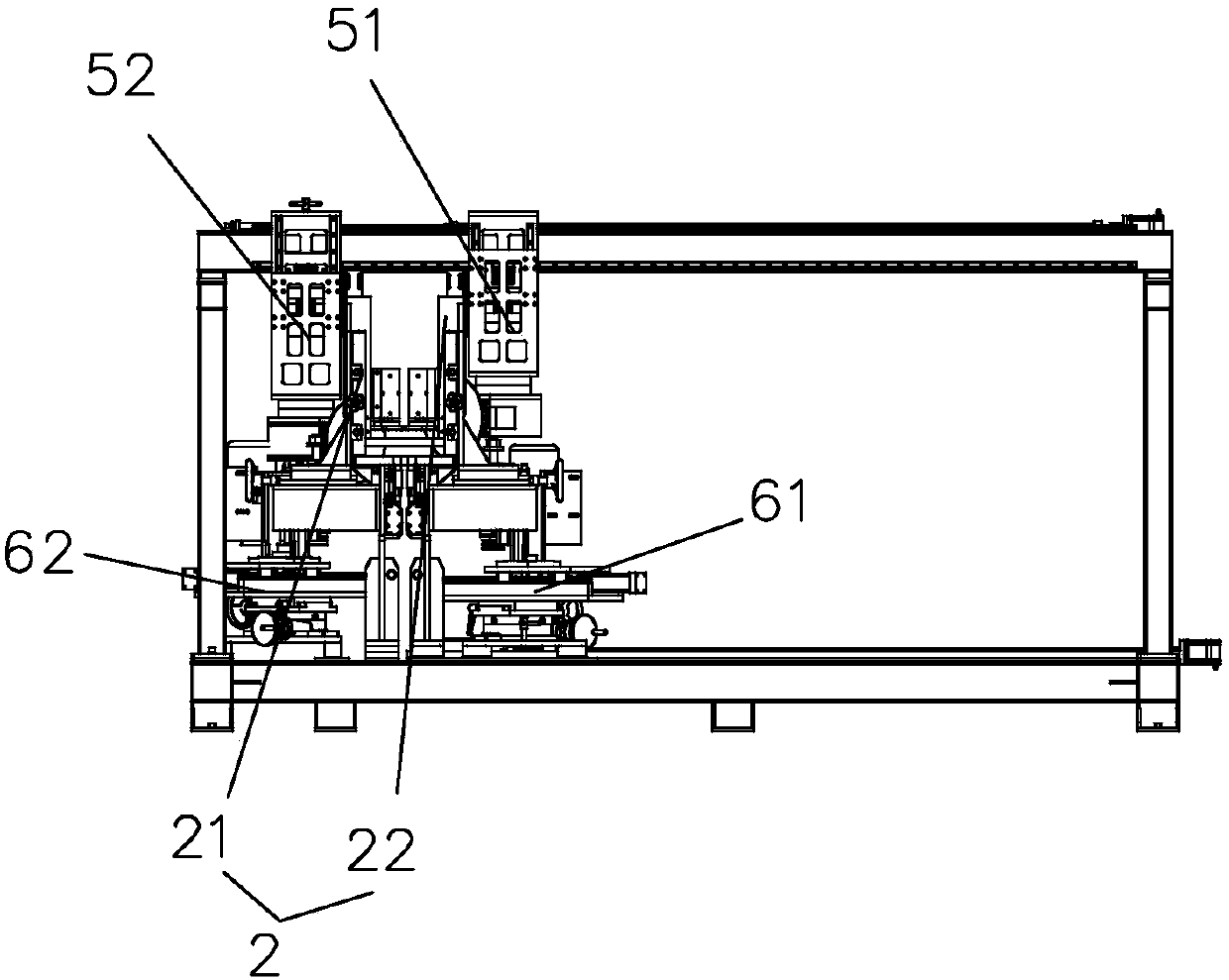 Double-headed automatic oblique tenoning machine