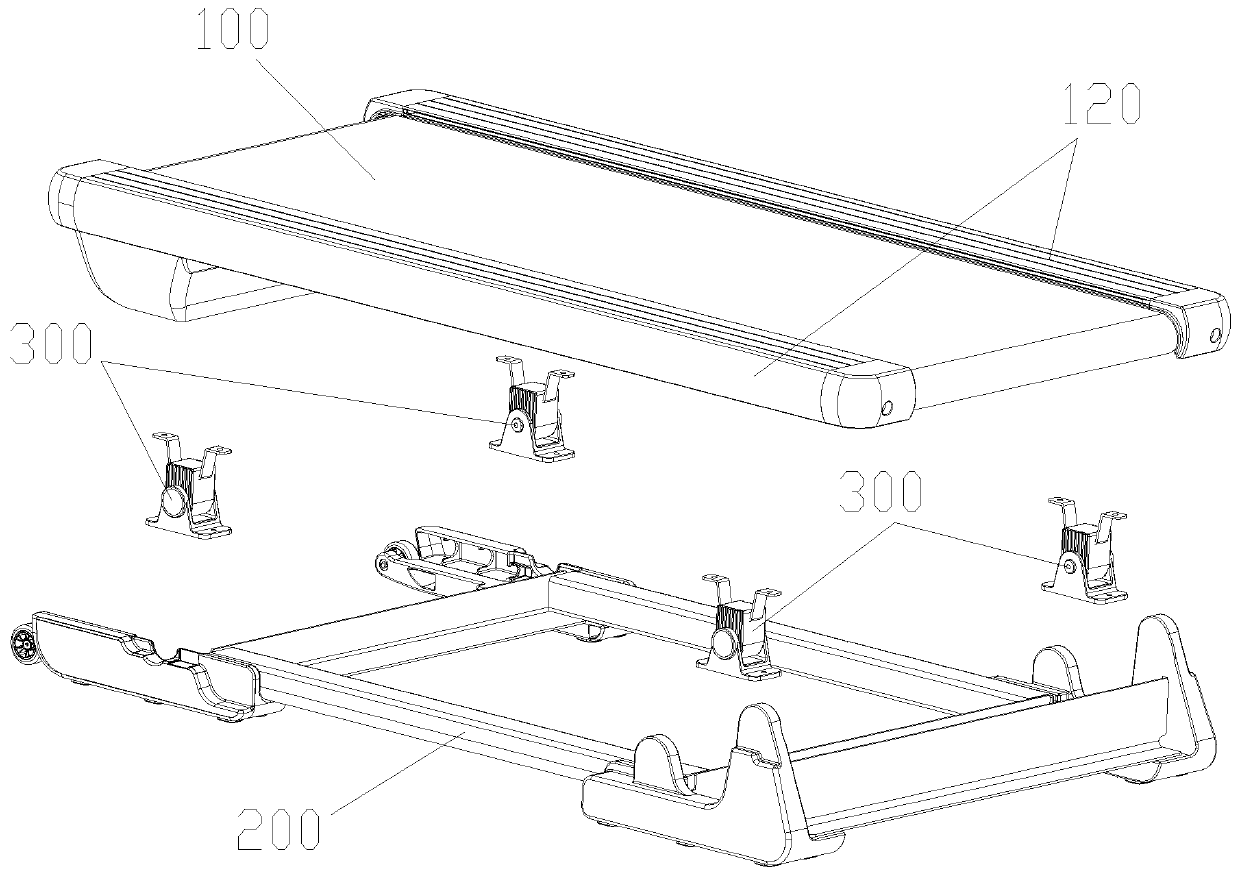 Dual-stage suspension damping structure and method for treadmill