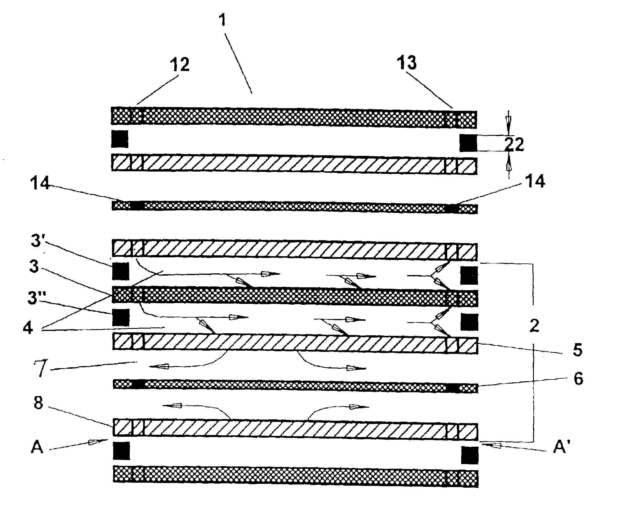 Wide passage cross-flow filter cassettes