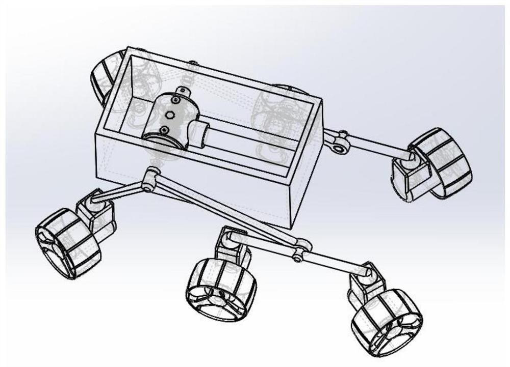 Independent drive steering system of six-wheel rocker arm unmanned lunar rover and design method