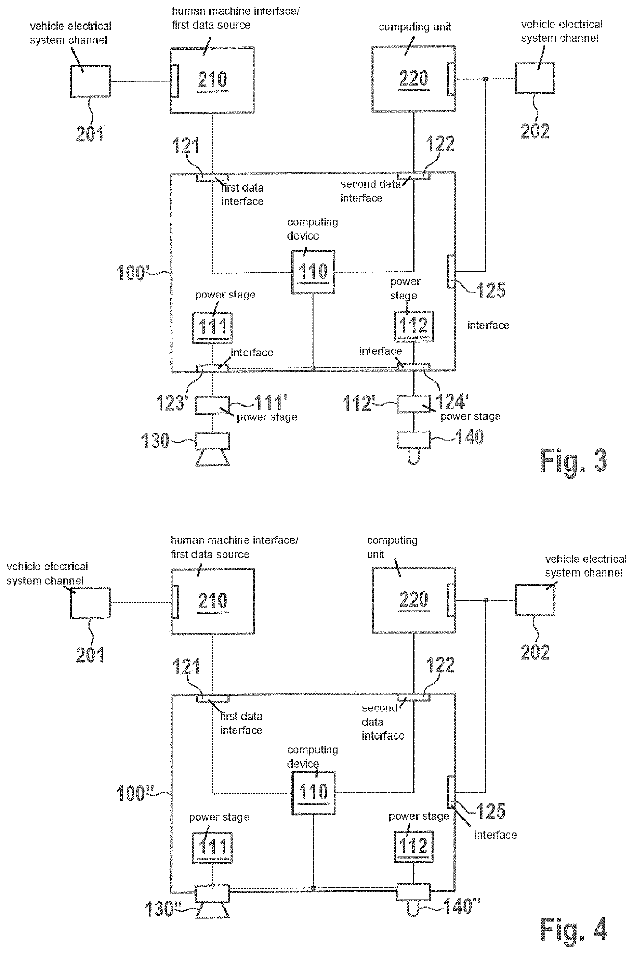 Safety device for use in a vehicle, vehicle, and method for operating a vehicle