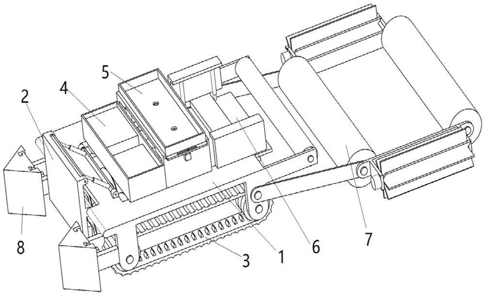 Saline-alkali soil peanut sowing mulch applicator and operation method