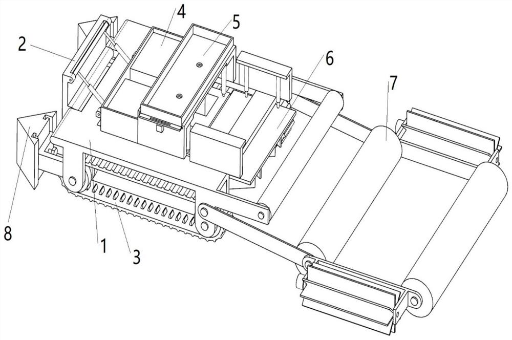 Saline-alkali soil peanut sowing mulch applicator and operation method