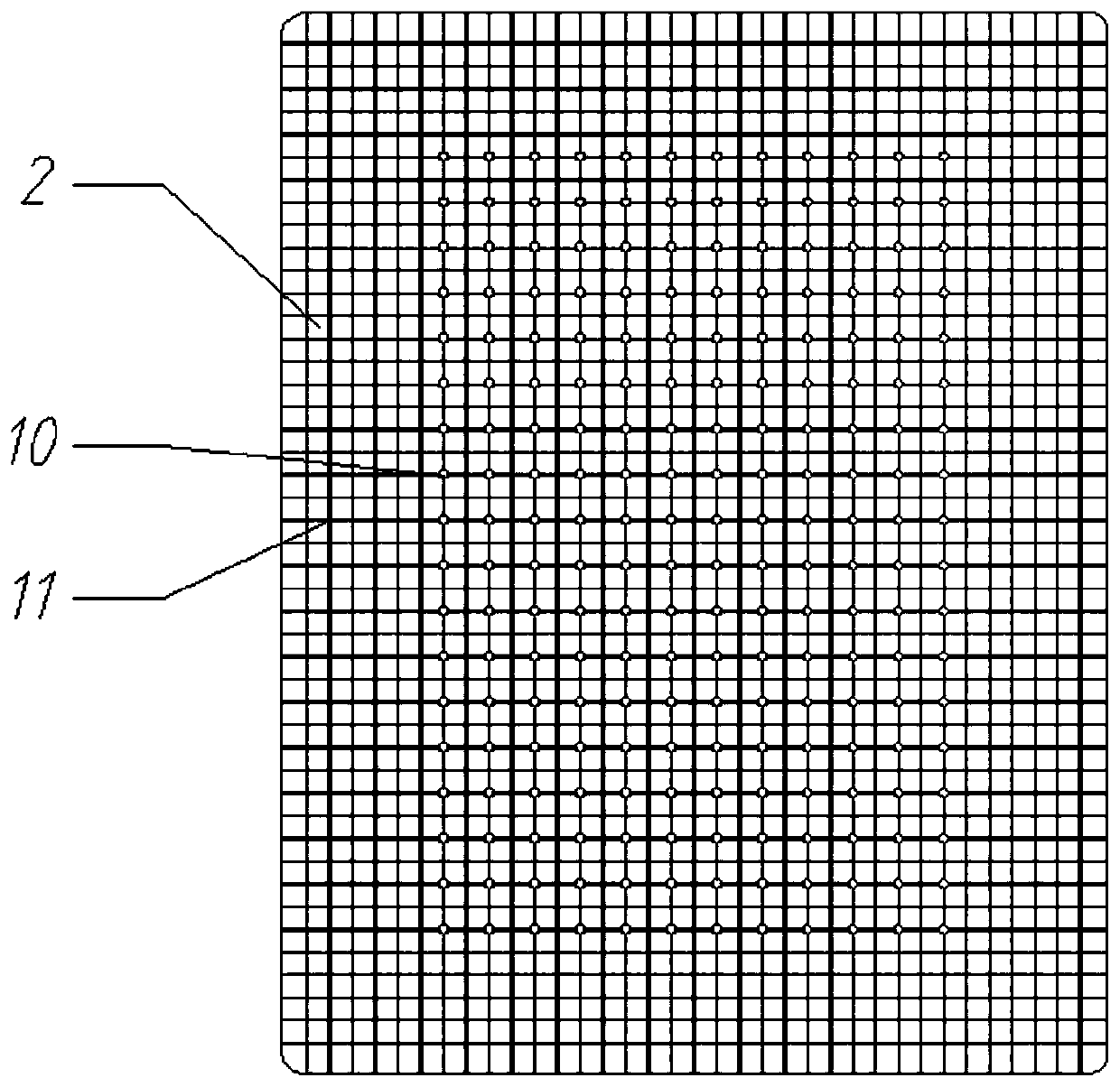 Magnetic-force-based rapid clamping device for measuring shell parts