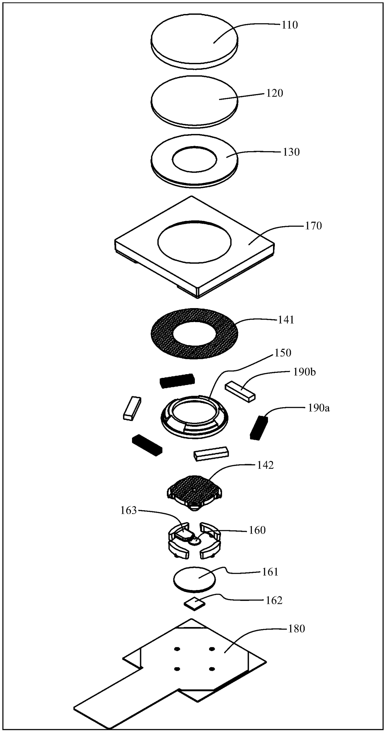 A miniature complementary lighting system for an under-screen fingerprint identification module