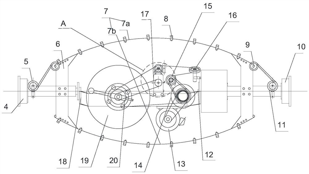 Double-pitch twisting machine