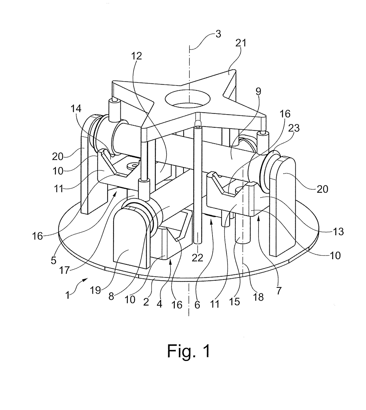 Universally applicable centrifuge plate for casting housing ends of hollow fiber filter modules