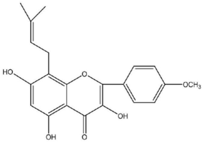 Application of anhydroicaritin to preparation of medicine for treating psoriasis