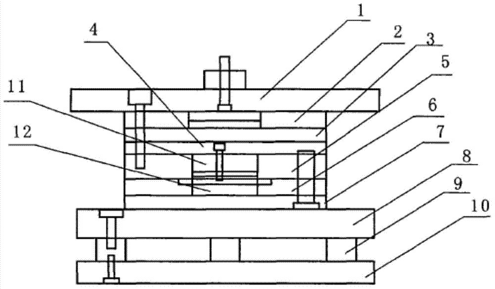 Stamping die provided with guide pillar