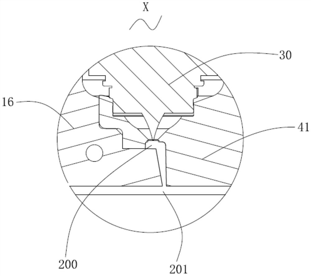 A kind of injection mold for cushioning l-shaped piece