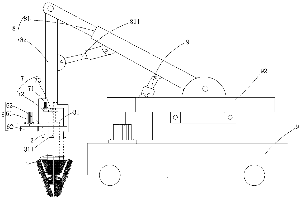 Diameter adjustable drill bit and drilling machine