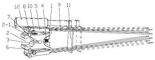 Transplantation seedling taking device