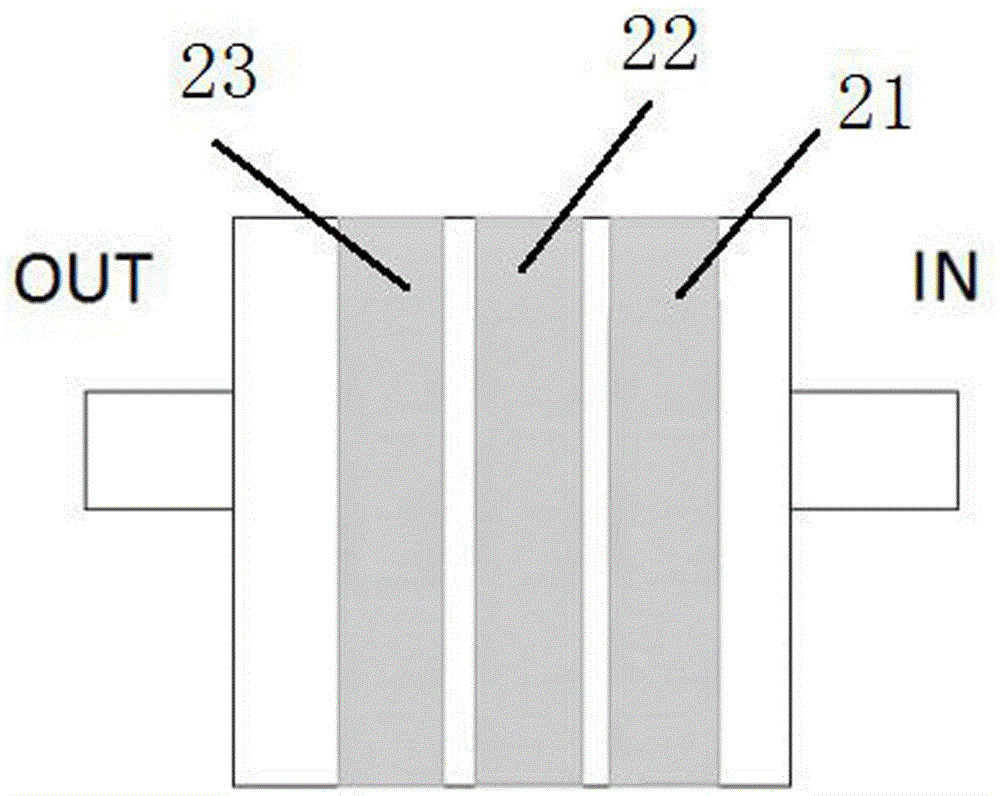 Device for monitoring molecular-state pollutants in waste gas and control method thereof