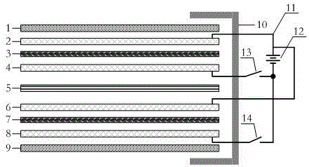 Intelligent copy paper table based on light-adjusting glass